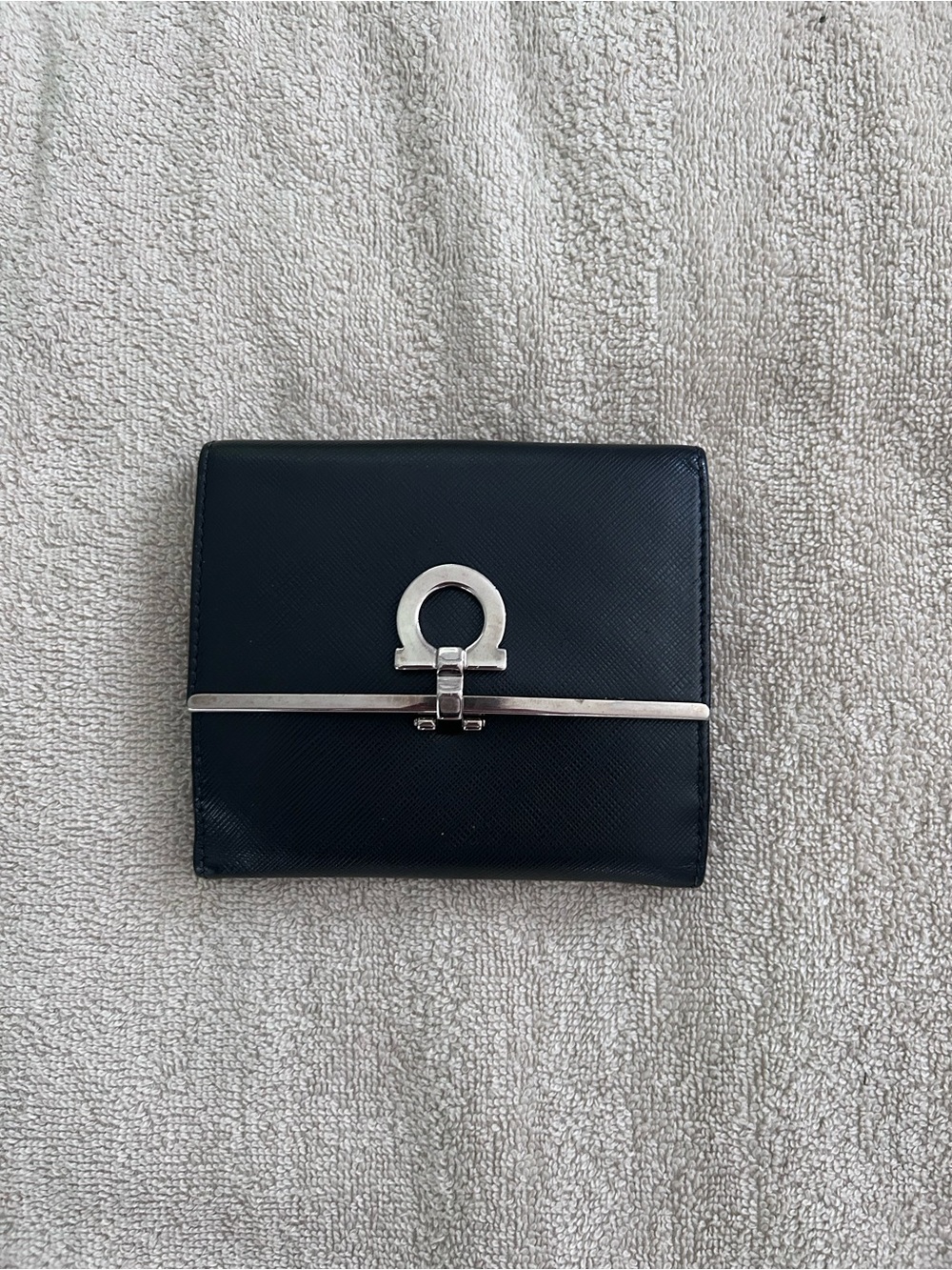 Salvatore Ferragamo Gancini Leather Bifold Wallet